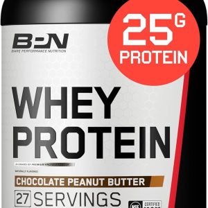BARE PERFORMANCE NUTRITION, BPN Whey Protein + Casein Protein Powder Blend, Chocolate Peanut Butter